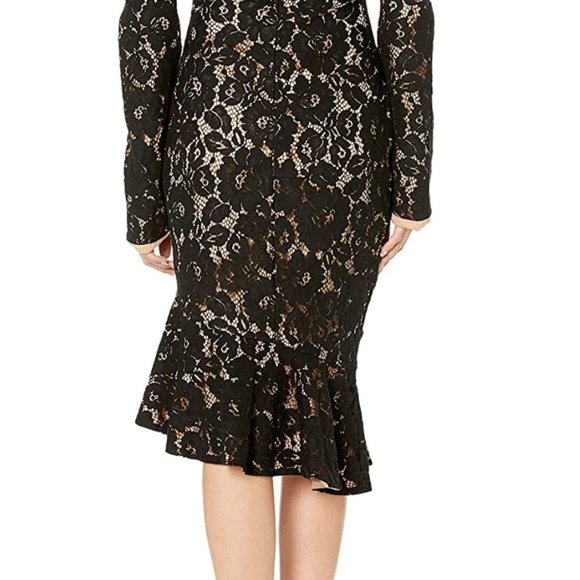 NWT MINKPINK Womens Marseille Lace Cold Shoulder Dress - Picture 3 of 4